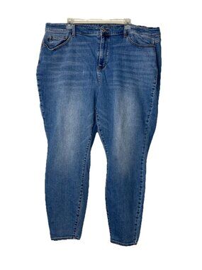 Judy Blue Skinny Fit Plus Sz Jeans 24W Straight Leg JB82548MD-PL